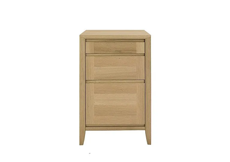 Duplex Filing Cabinet - Oak