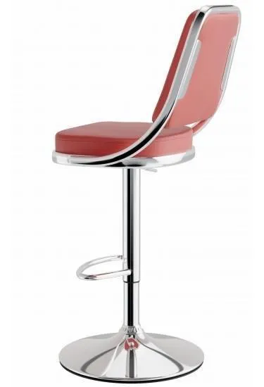 netfurniture Romano Bar Stool Red Rest Height Adjustable 2