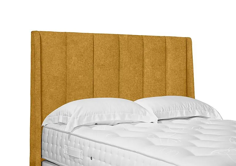 Artisan Collection Ryo High Floor Standing Headboard - Single - Tweed Mustard