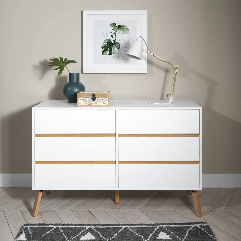 Nöa and Nani Otto Chest of Drawers 6 Drawer in White 2