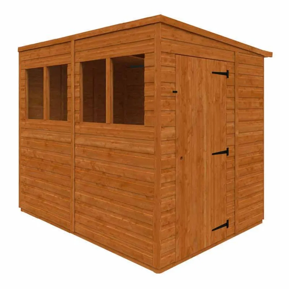 Buttercup Farm 8x6 Flex Pent Summerhouse Garden Sunroom 12mm Flex in Burnt Orange 2