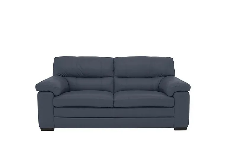 Cozee 2 Seater Pure Premium Leather Sofa - BV Ocean Blue