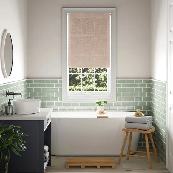 Wexford Linen Look Moisture Resistant Daylight Roller Blind 1