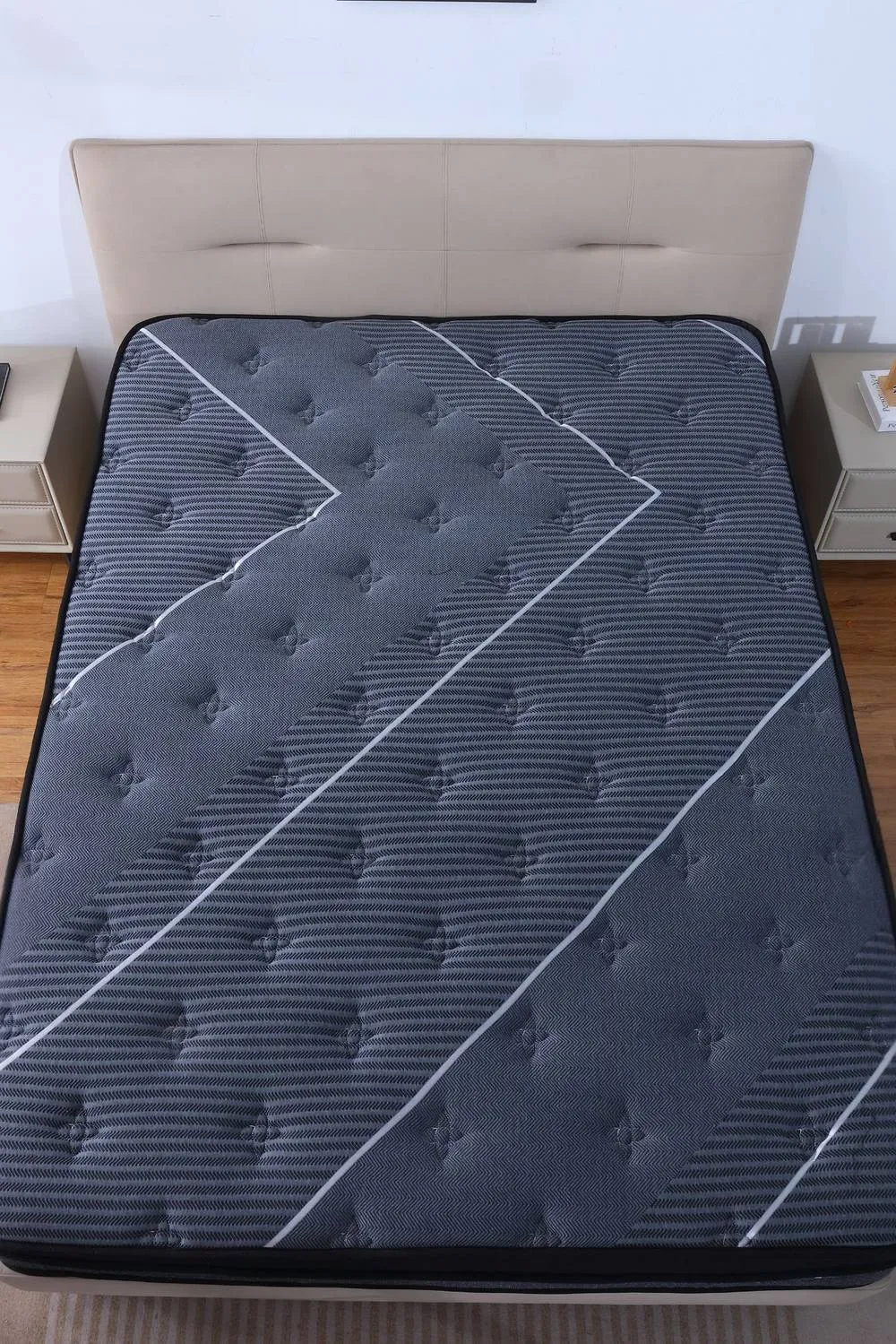 Ezysleep 30cm Graphite Spring Foam Mattress in Grey 2