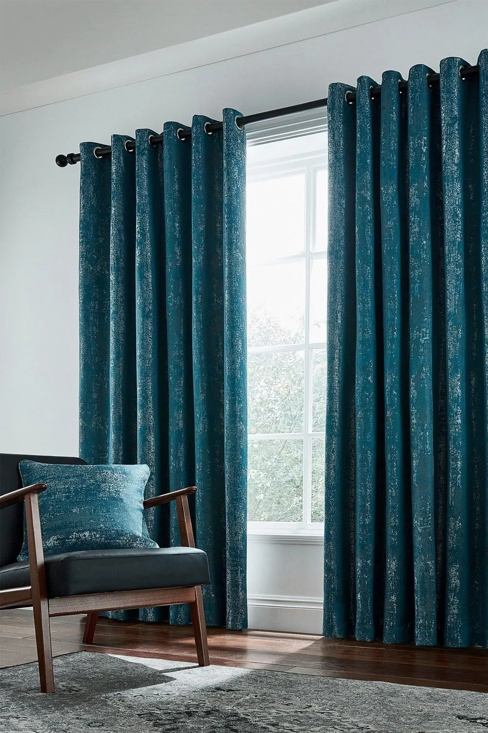 Helena Springfield 'Roma' Woven Lined Curtains in Emerald 1
