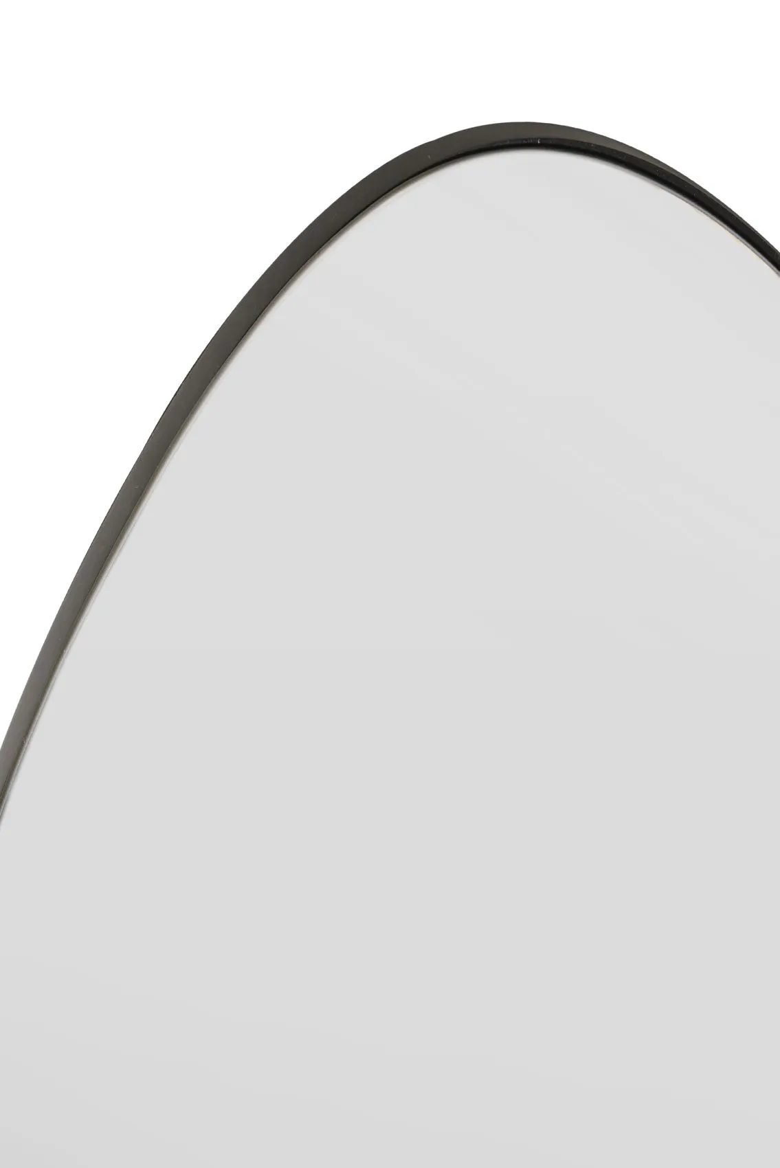 MirrorOutlet The Tear Drop - Frameless Glass Wall Mirror 63" X 24" (160CM X 60CM) in Silver 4
