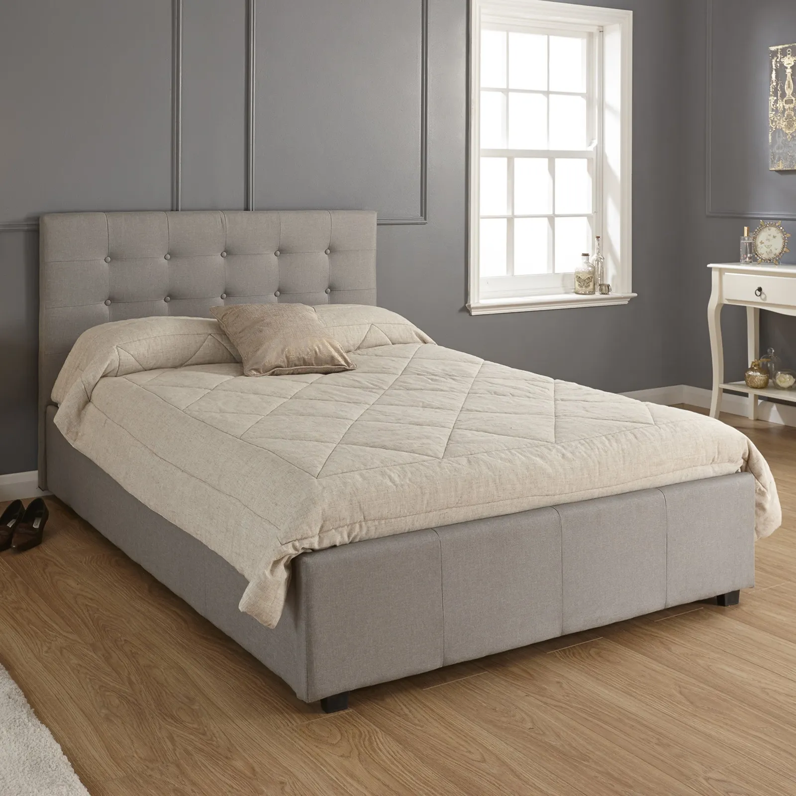 Regal Ottoman Grey Bed Frame Grey