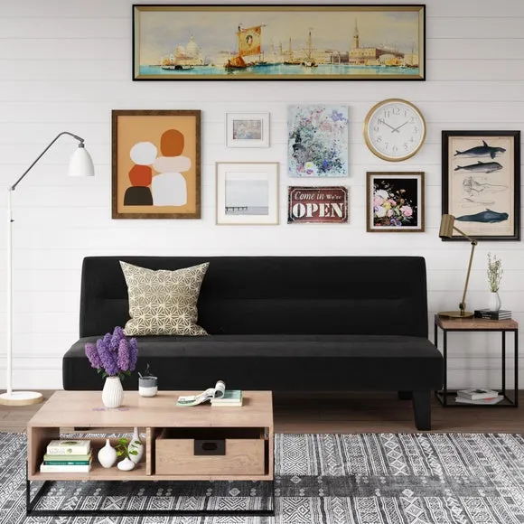 Kebo Velvet Clic Clac Compact Double Sofa Bed 2