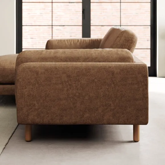 Newton Arizona Faux Leather Corner Chaise Sofa 3