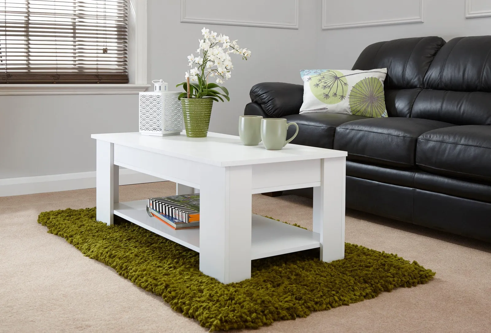 GFW Lift Up Coffee Table in White 2