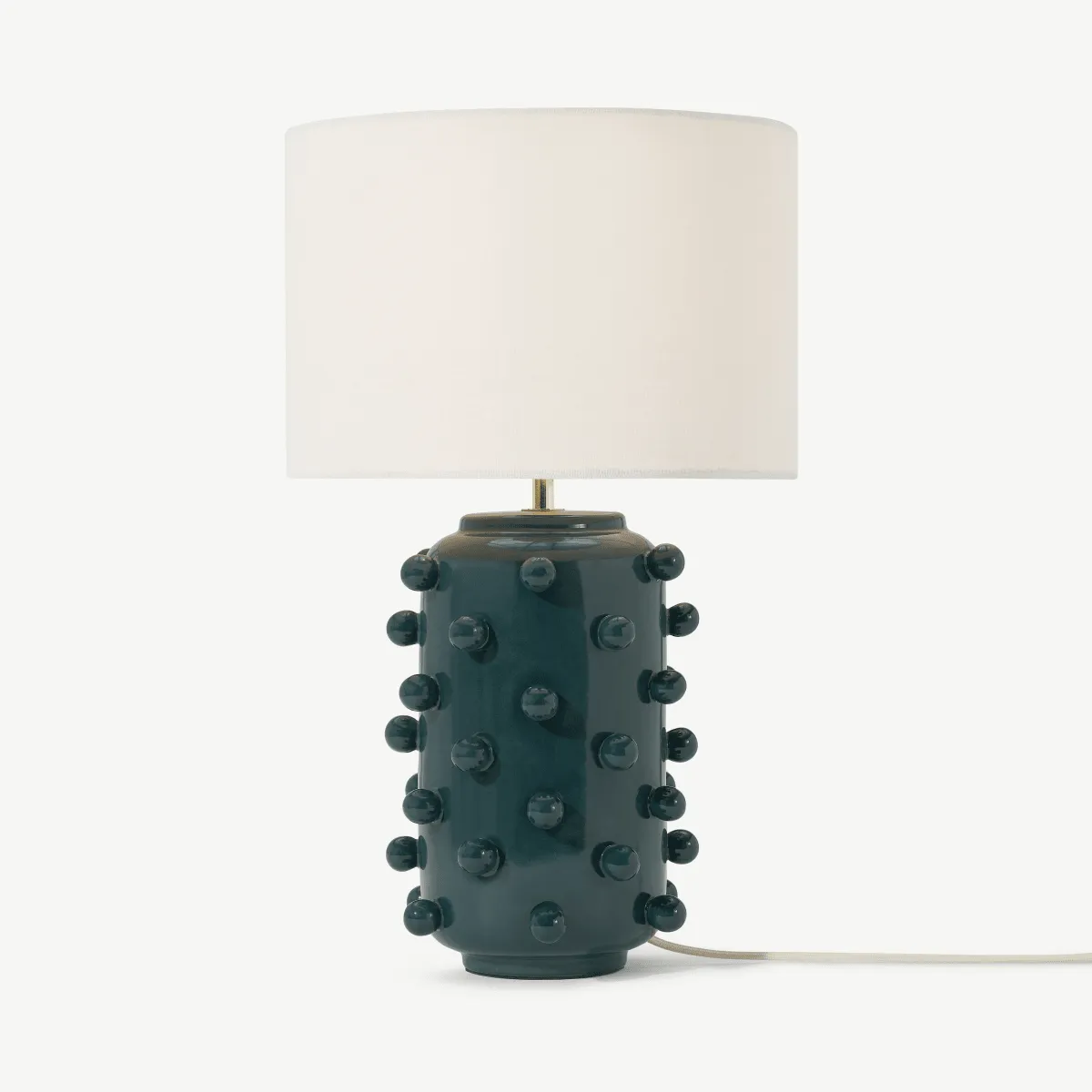Bobble Table Lamp, Teal Ceramic