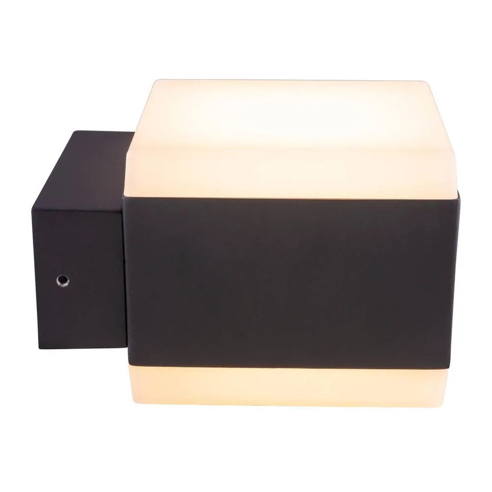 Netlighting Slice Outdoor Up Down Wall Lamp Anthracite IP44 LED 3000K in Grey 4