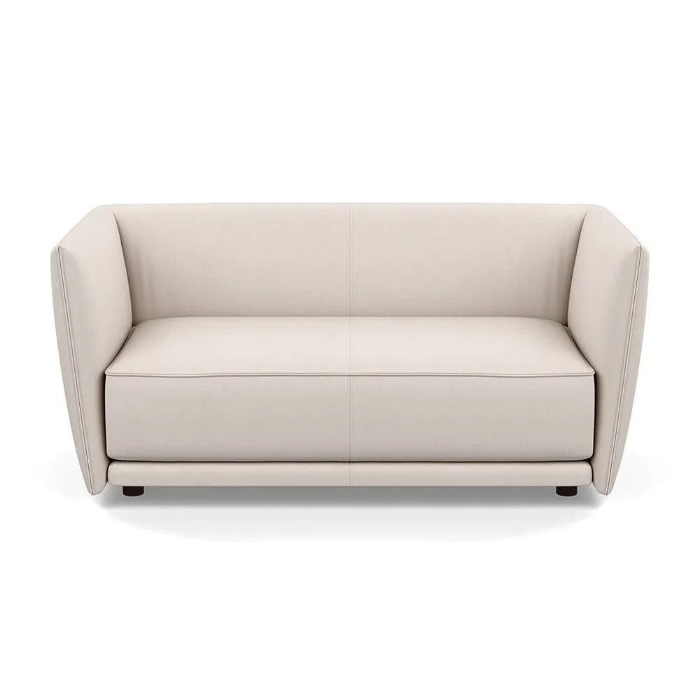 Heal's Valley 2 Seater Sofa Siena Cotton Natural Walnut Stain Feet 1
