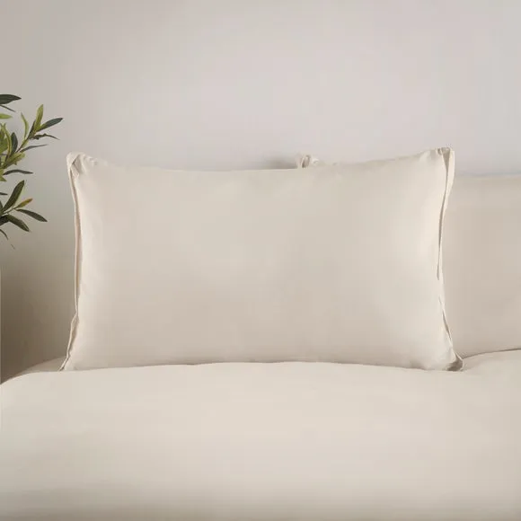 Pure Cotton Easy Zip Standard Pillowcase Pair 1