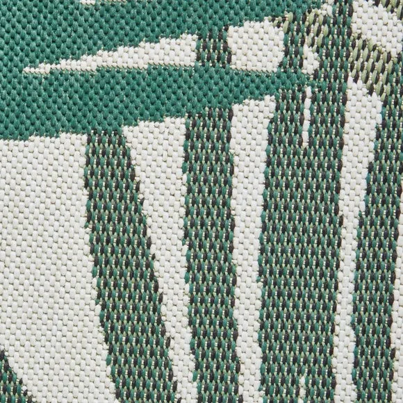 Miami Leaf Print Indoor Outdoor Rug 4
