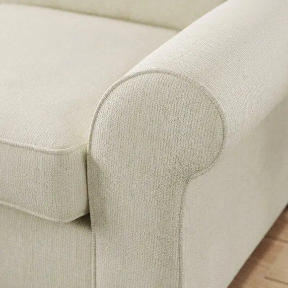 Flori Chunky Chenille Corner Chaise Sofa 5