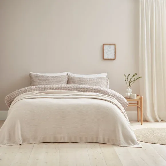 Knitted Throw Blanket 235cm x 235cm