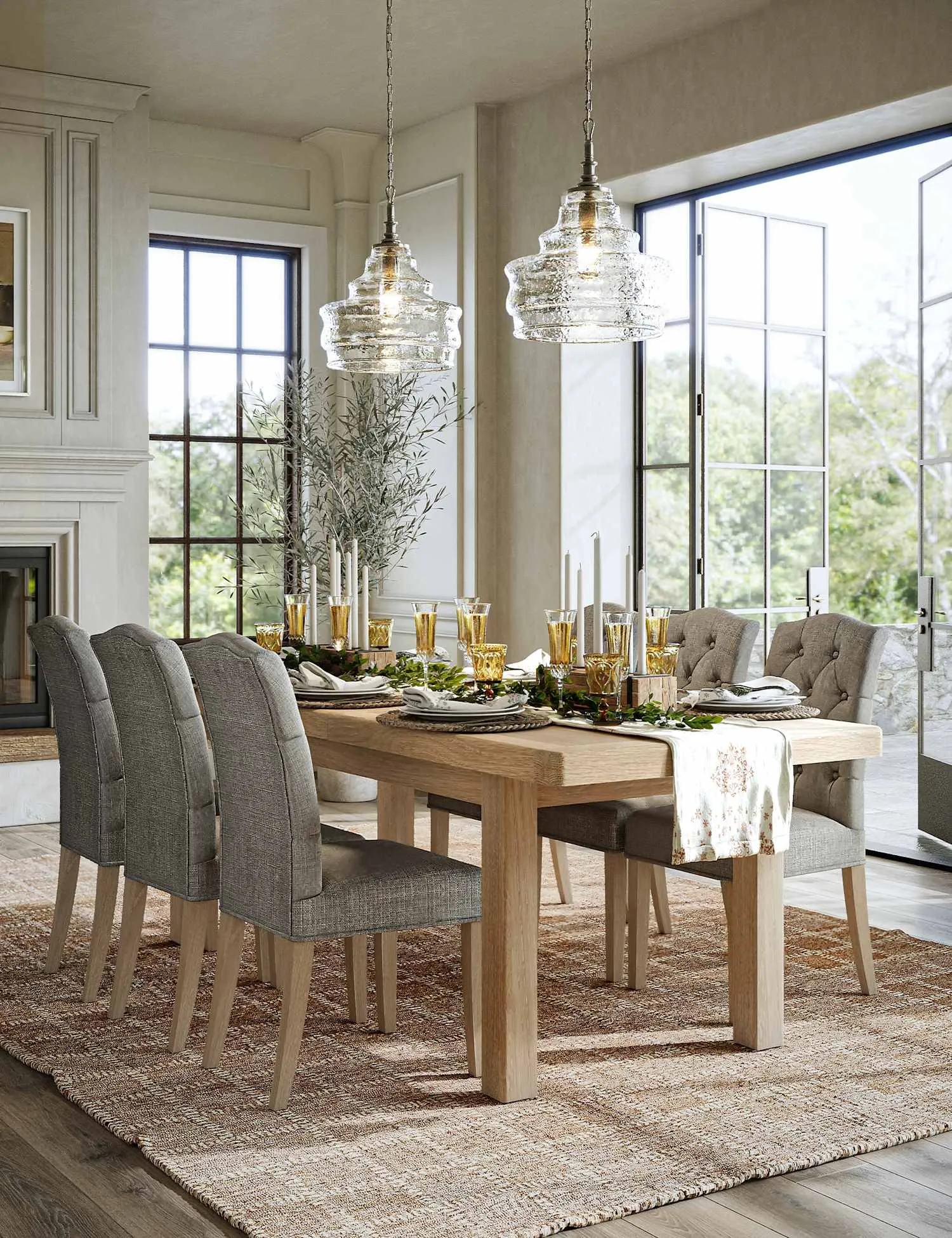 Corndell Normandy Large White Wash Extending Dining Table Neutral