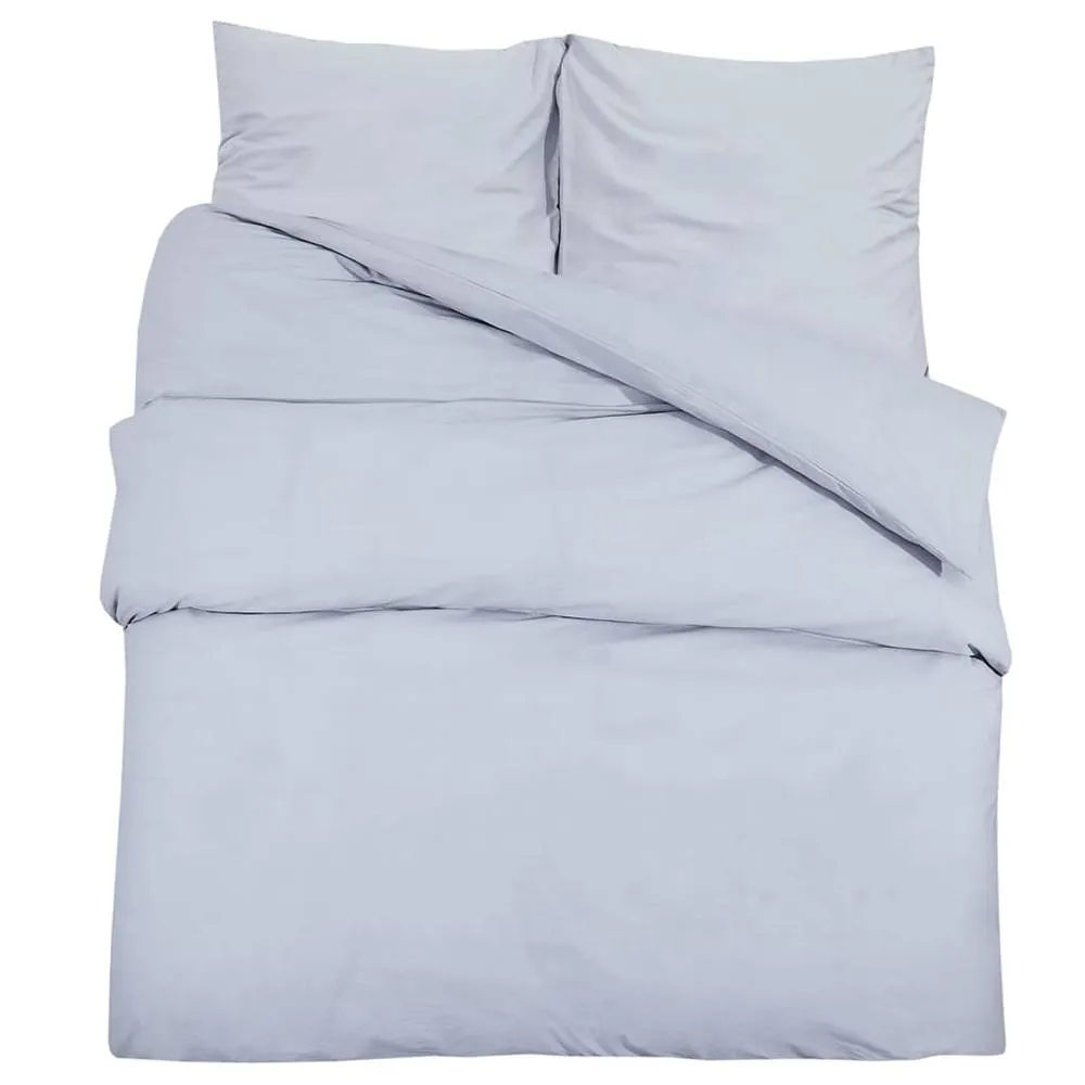 Berkfield Home Duvet Cover Set Grey 200x200 cm Light-weight Microfiber