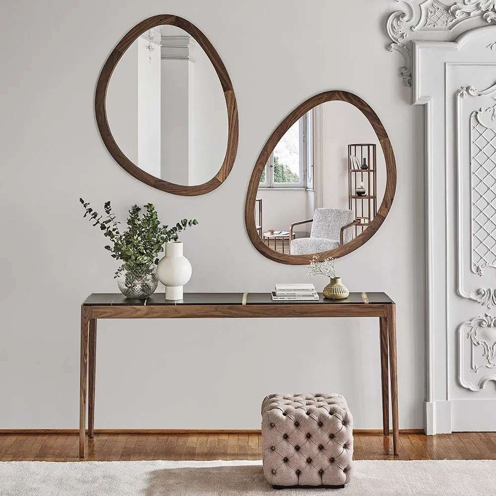 Porada Giolino Wall Mirror Walnut Small 5