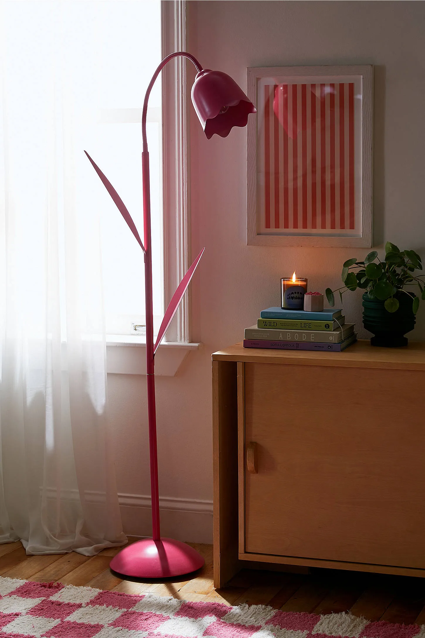 Tulip Floor Lamp - Pink 2
