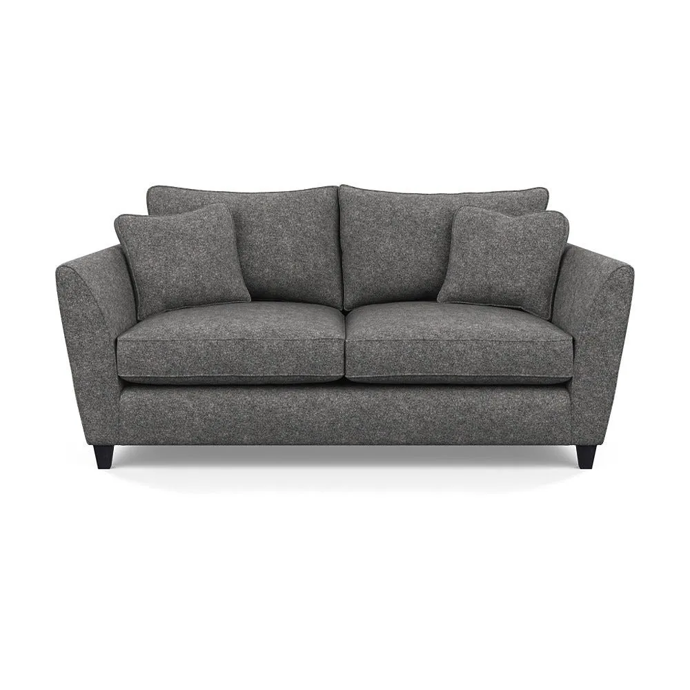 Heal's Torino 3 Seater Sofa Melton Wool Shale Black 2