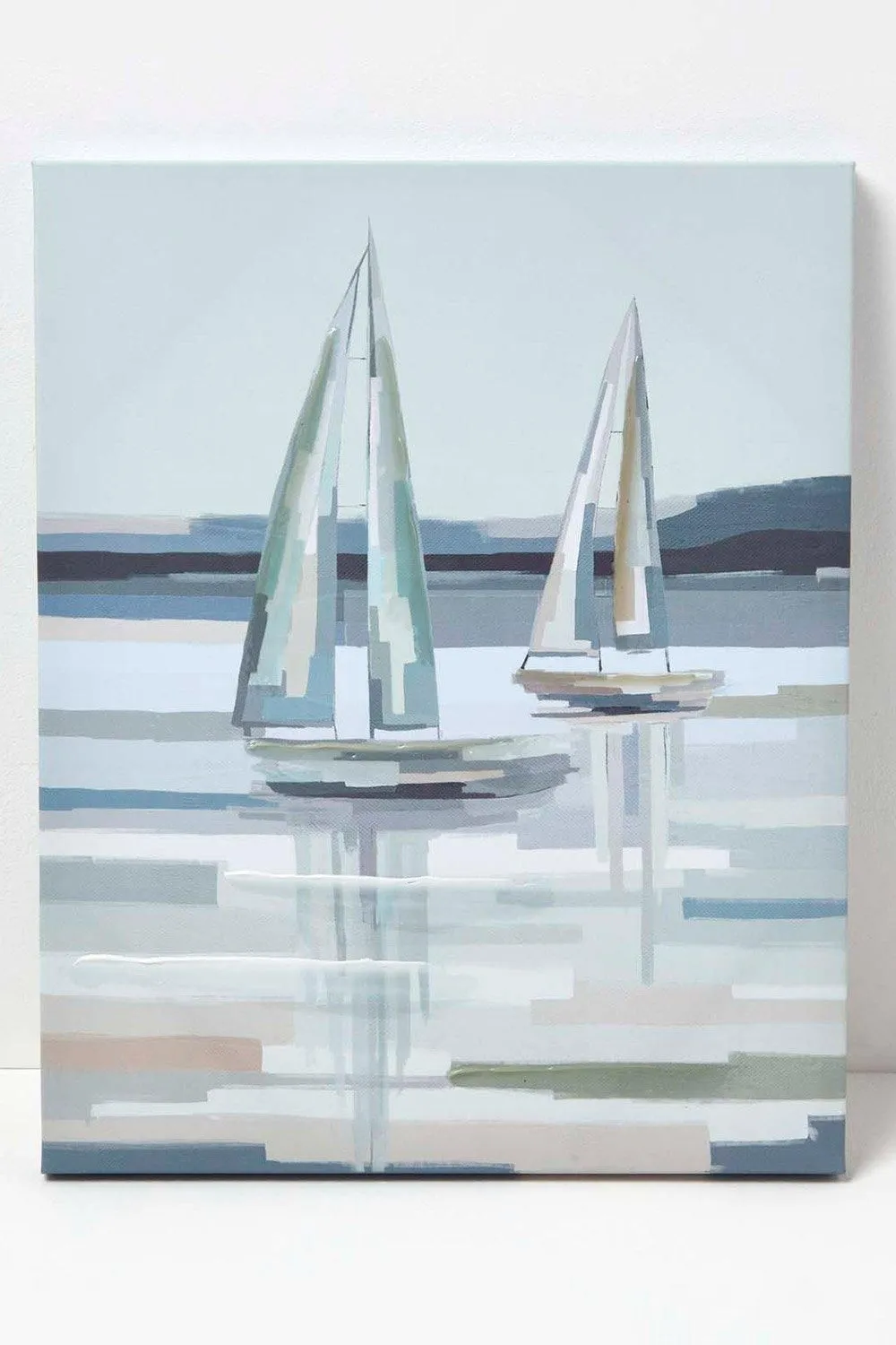 Homescapes Decorative Wall Art Boats, Design Wall Decoration Set of 2 2