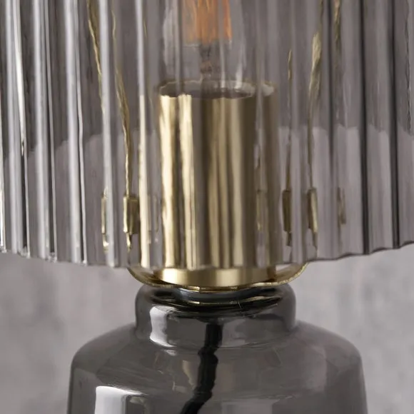 Pacific Lifestyle Zandra Retro Ribbed Table Lamp 2
