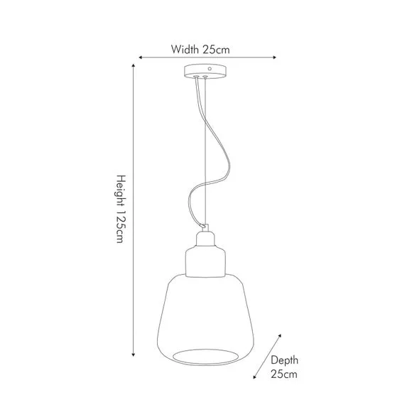 Pacific Porto Clear Optic Glass Tapered Pendant, Clear 6