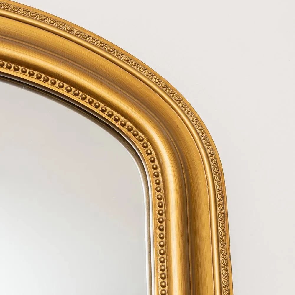 Melody Maison Full Length Antique Gold Leaner & Wall Mirror - 47cm X 142cm 3