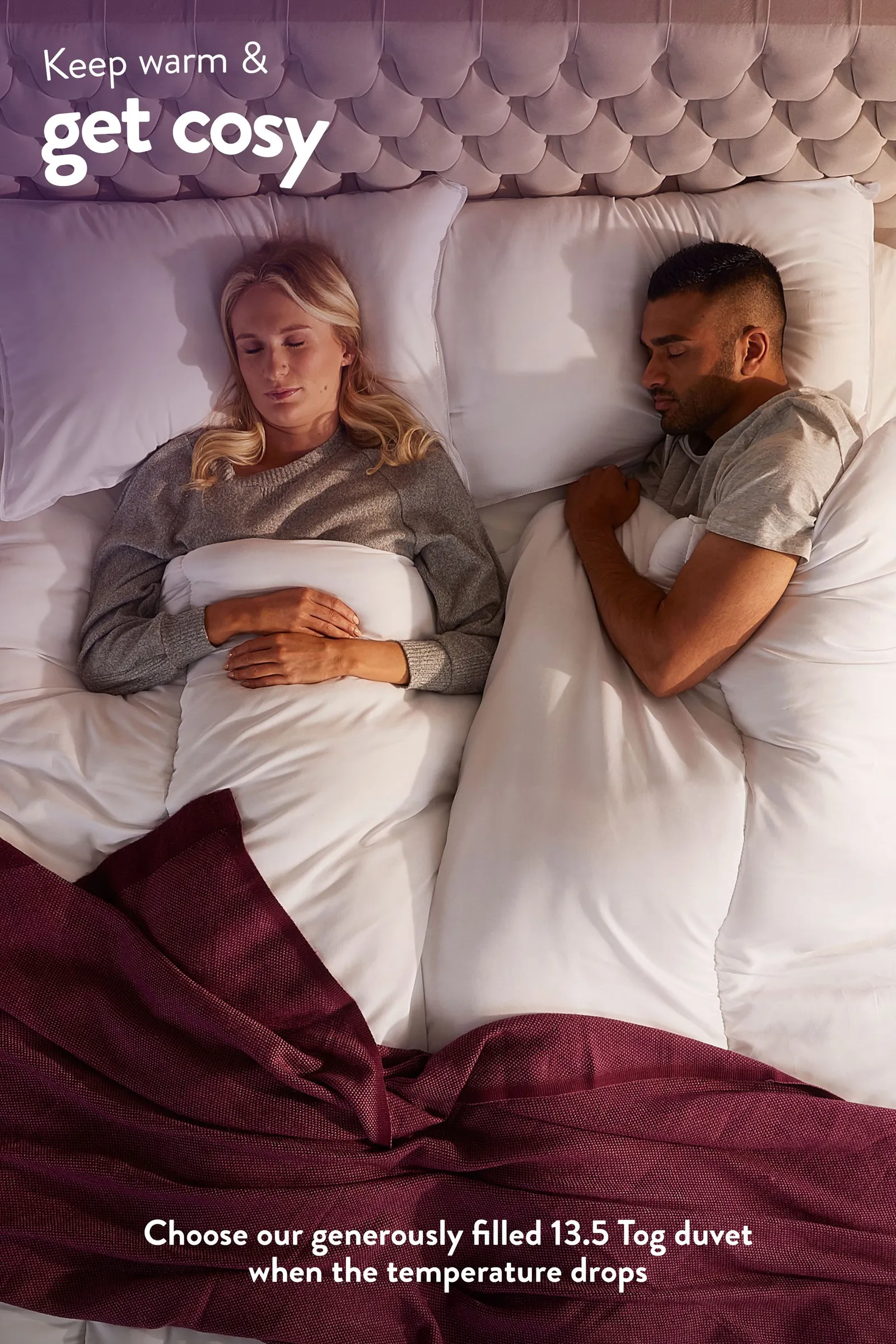 Slumberdown Feels Like Down 13.5 Tog Winter Duvet in White 3