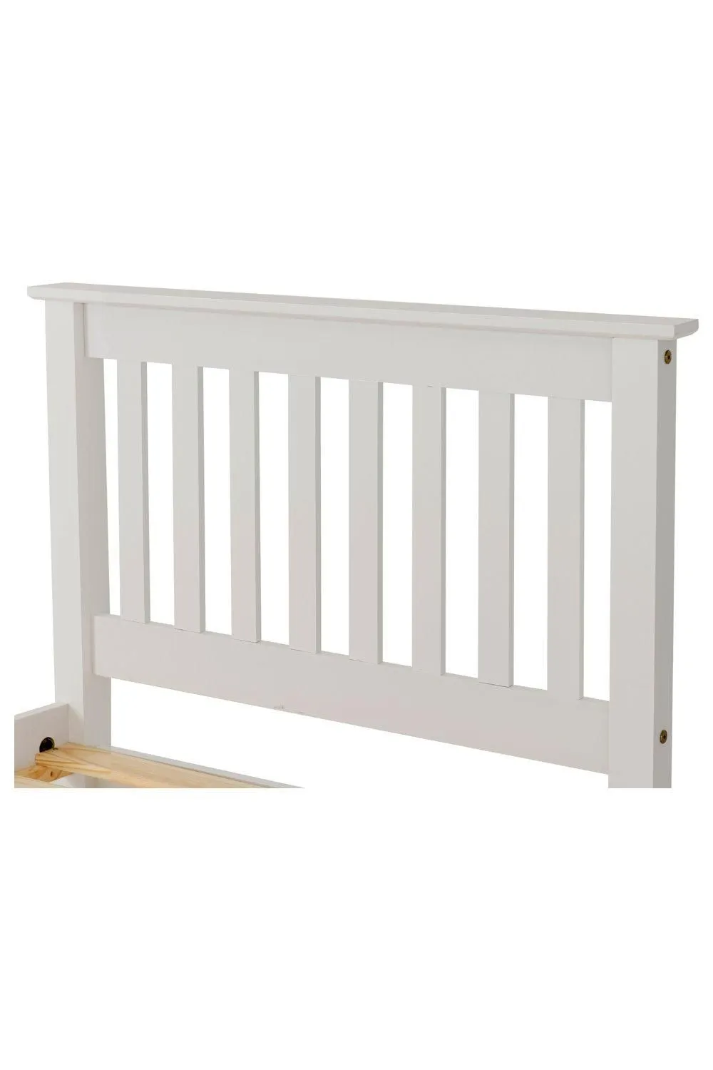 Seconique Monaco 3' Single Bed Low Foot End in White 5