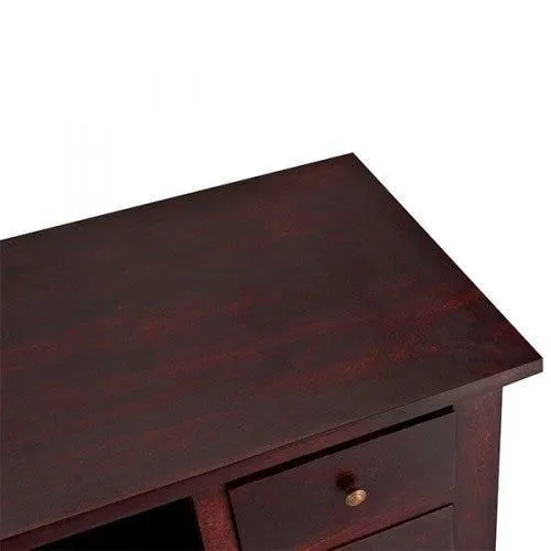 IH Design Mardig Dark Wood Tv Cabinet with Drawers in Brown 4