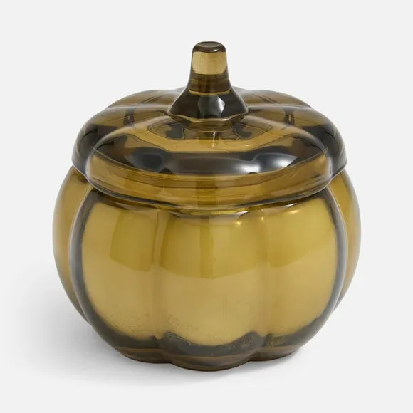 Autumn Pumpkin Shaped Glass Jar Candle 3