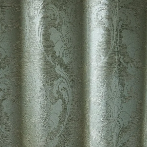 Zahra Chenille Jacquard Pencil Pleat Curtains 3