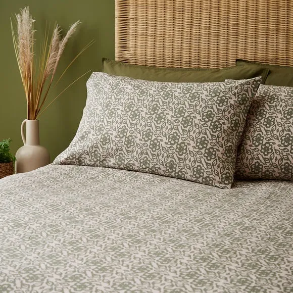 Ziara 100% Cotton Duvet Cover and Pillowcase Set 4
