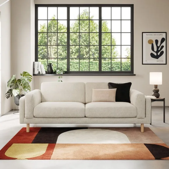 Newton Chunky Tonal Weave 4 Seater Sofa 1