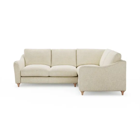 Hattie Slub Faux Linen Corner Sofa 2