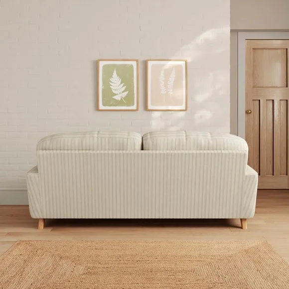 Martha Chunky Chenille Stripe 3 Seater Sofa 2