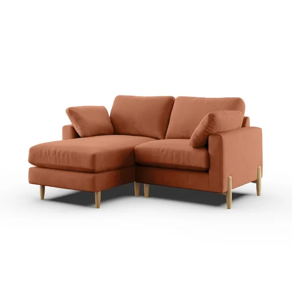 Apollo Vintage Velvet Corner Chaise Sofa 5