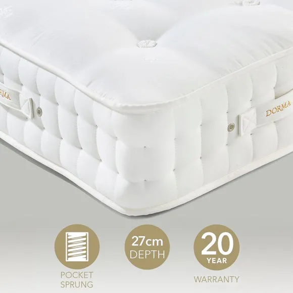 Dorma Natural 2000 Pocket Sprung Wool Split Tension Mattress