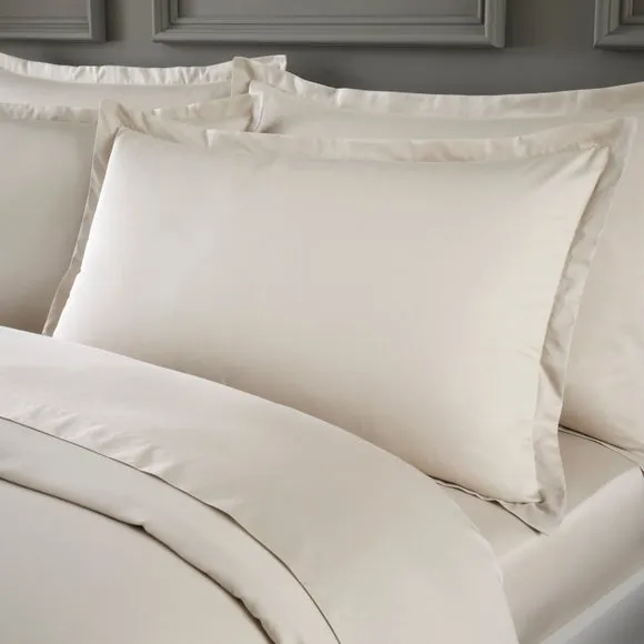 Hotel Cotton Sateen 400 Thread Count Oxford Pillowcase Pair 1