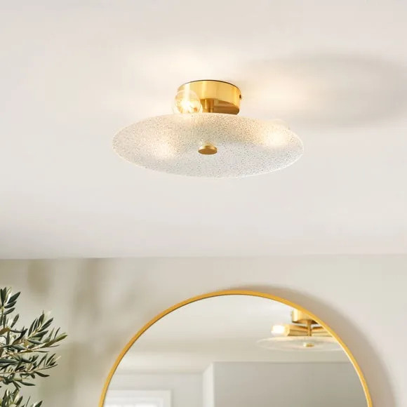 Circlet 3 Light Flush Bathroom Ceiling Light
