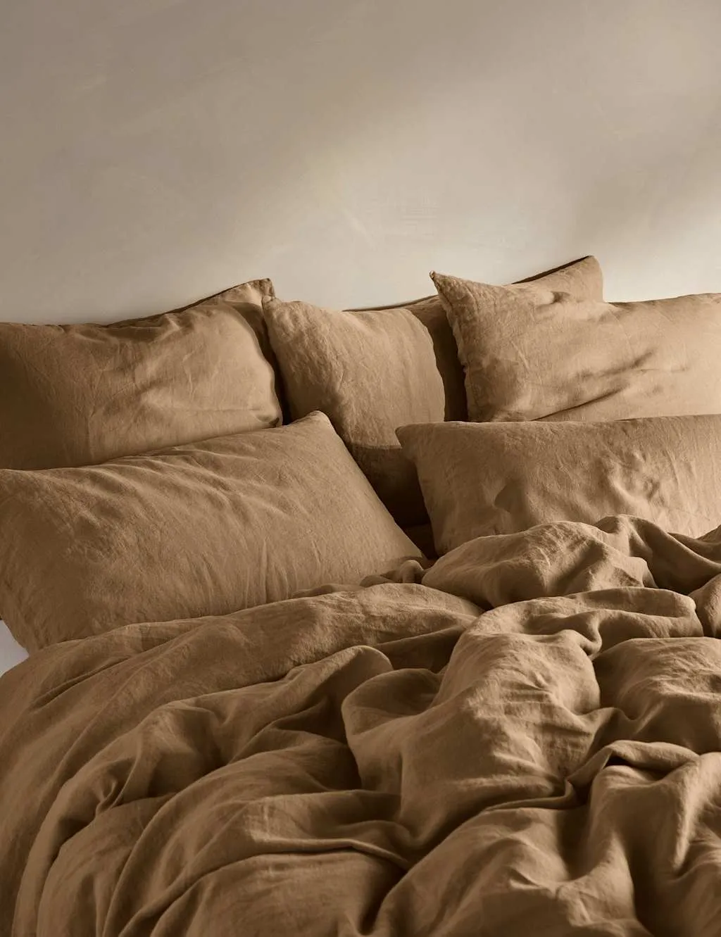 Bedfolk Pure Linen Washed Duvet Cover Bronze