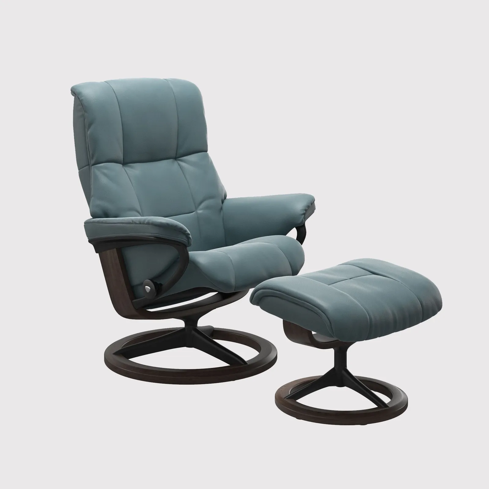 Stressless Mayfair Medium Signature Recliner Chair & Footstool Leather | Barker & Stonehouse