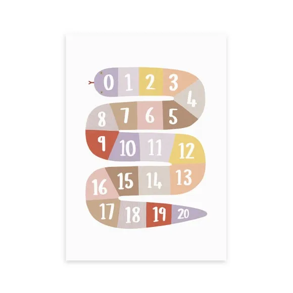 East End Prints Number Snake by Kid of the Village 2