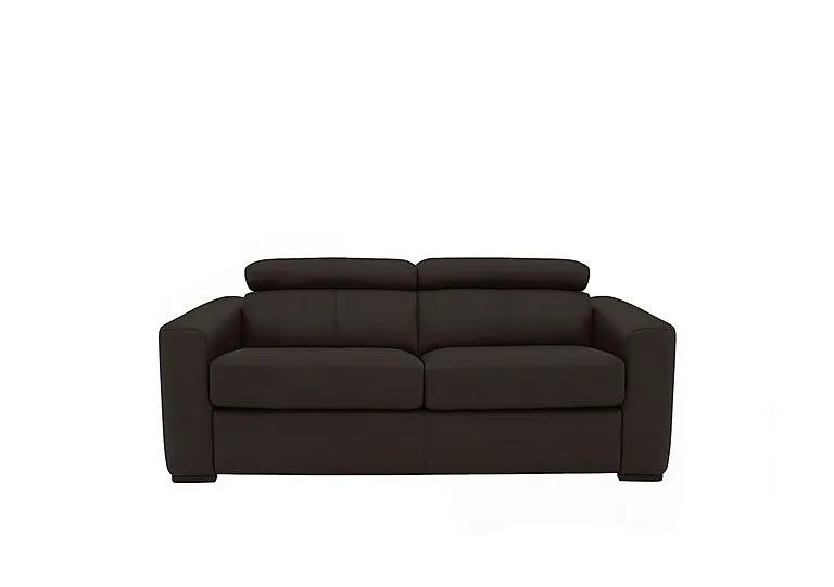 Infinity 2 Seater Leather Sofa - Dark Chocolate