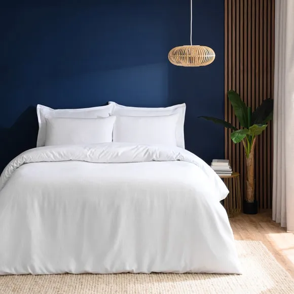 Newston Waffle Polycotton Duvet Cover & Pillowcase Set 2