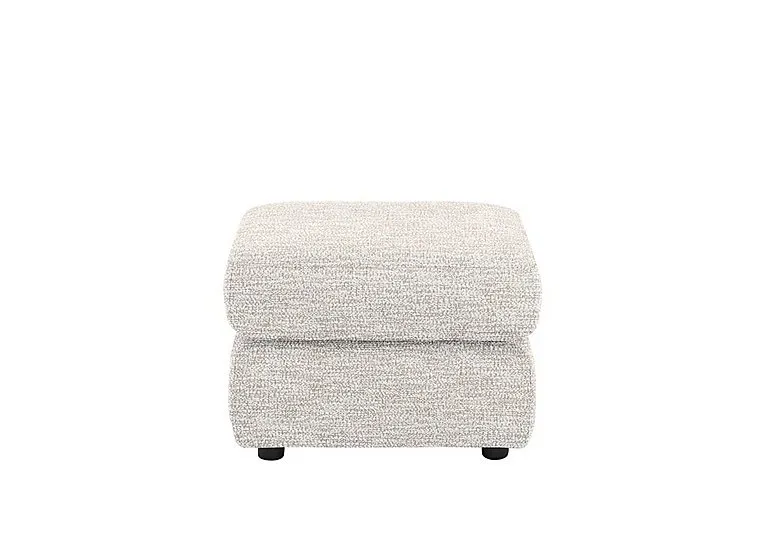 Avon Fabric Footstool - Rush Cream