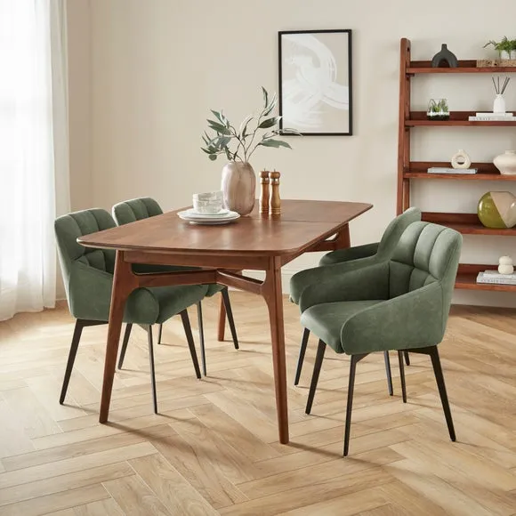 Jase Swivel Dining Chair, Faux Leather 2